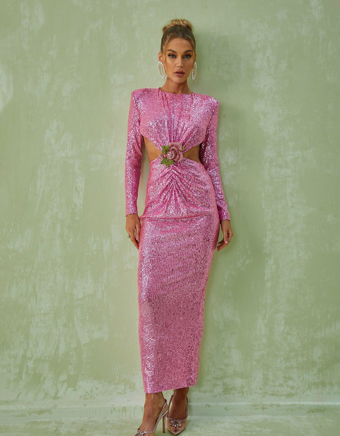 Evelyn sequin maxi dress (8040667087086)