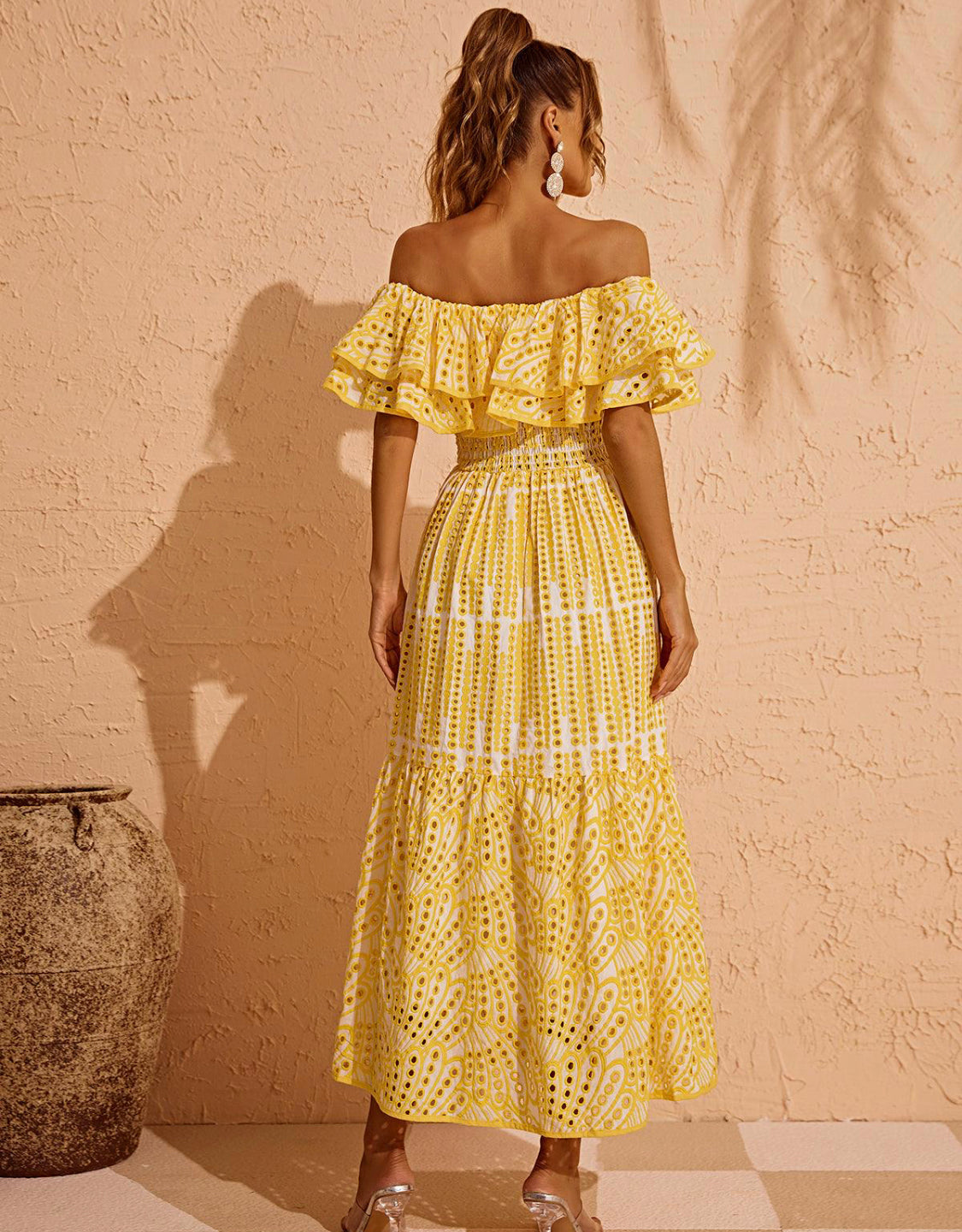 Soso off shoulder maxi dress (8040646213870)