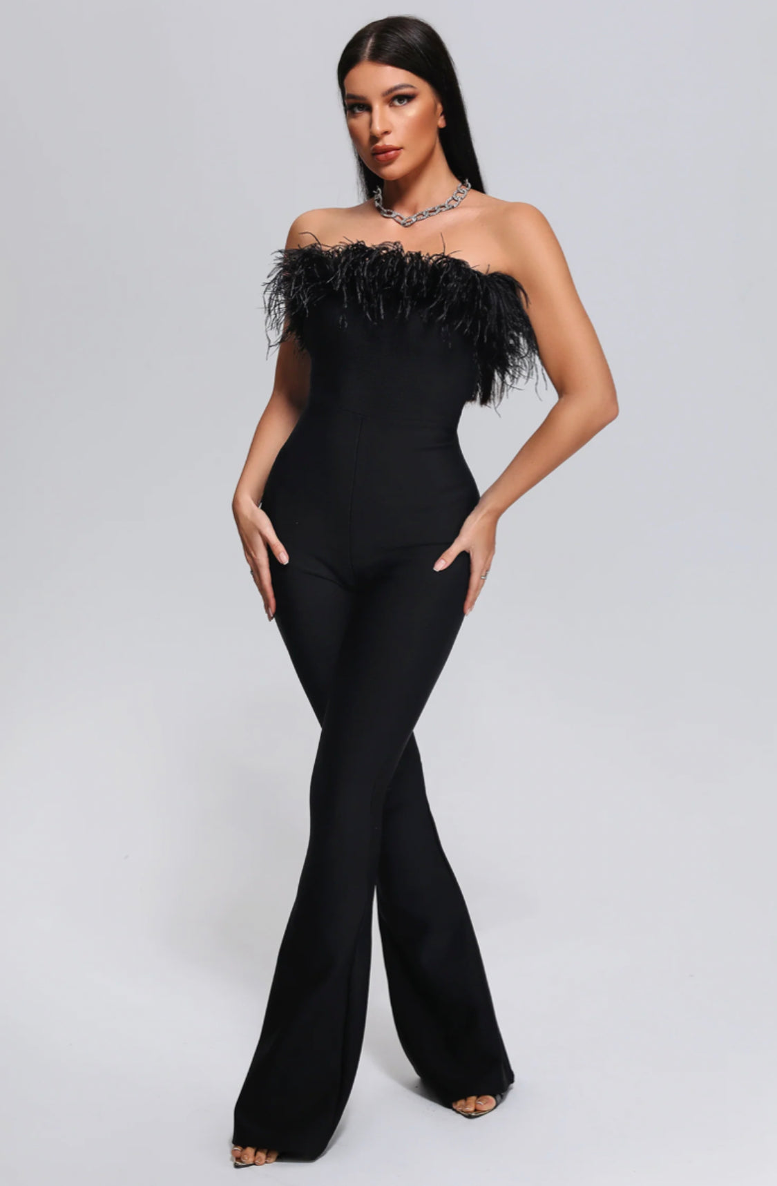 Brina strapless jumpsuit (8043788402926)