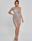 Barley split sequin mini dress (8039300825326)