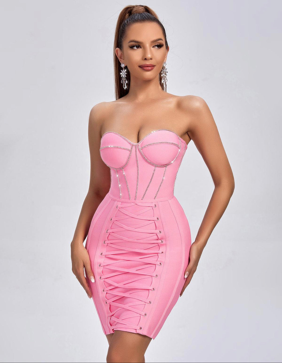 Silvie bandage mini dress (8043741511918)