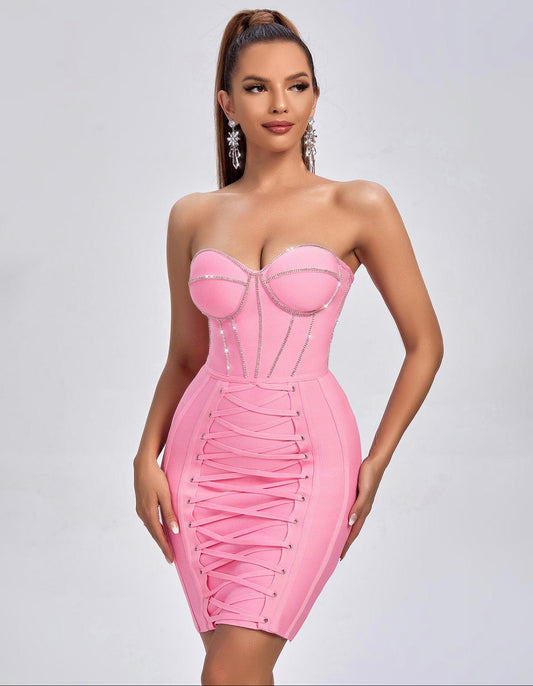 Silvie bandage mini dress (8043741511918)