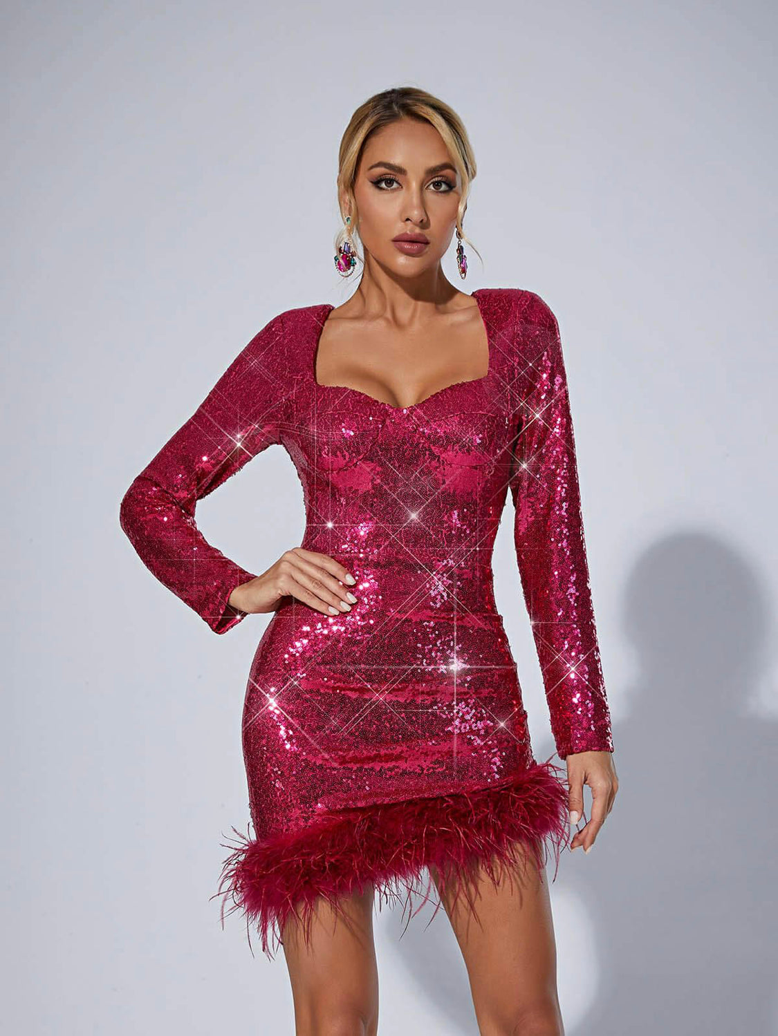 Della sequin mini dress (8041669230830)