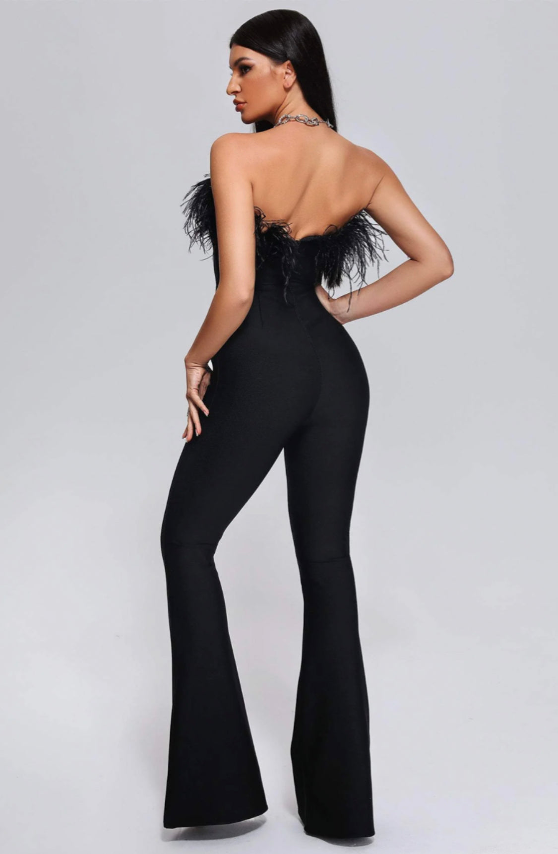 Brina strapless jumpsuit (8043788402926)