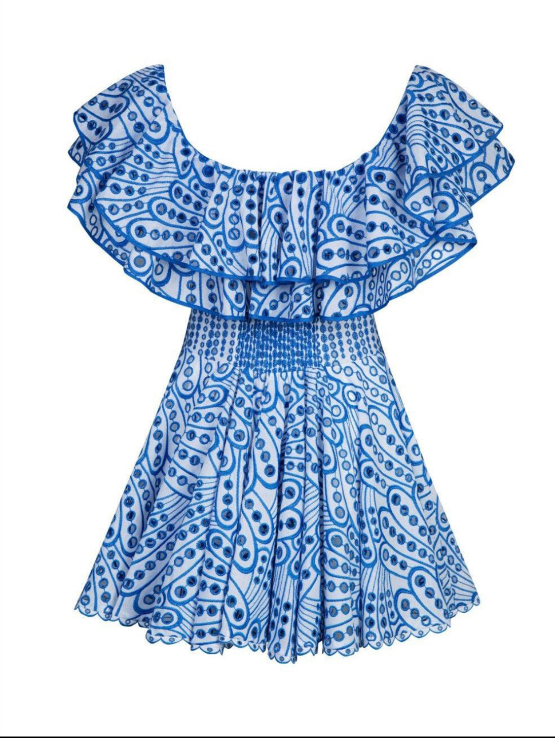 Priscilla ruffle mini dress (8040388591854)