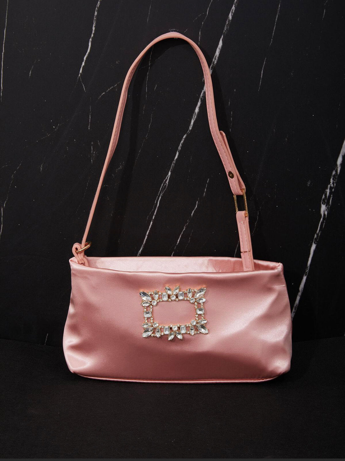 Prima satin pink bag (8043025072366)